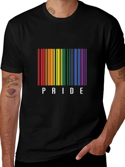 Pride Barcode T-Shirt - LGBTQ+ Rainbow Design