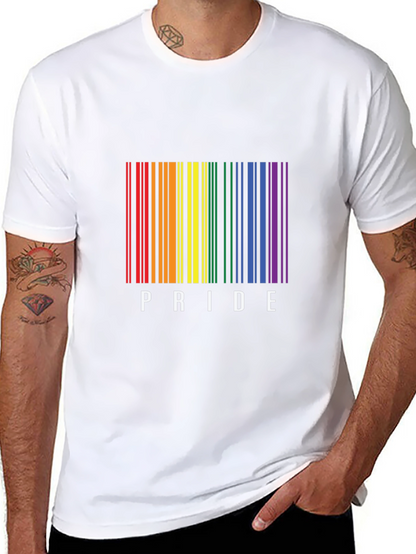 Pride Barcode T-Shirt - LGBTQ+ Rainbow Design