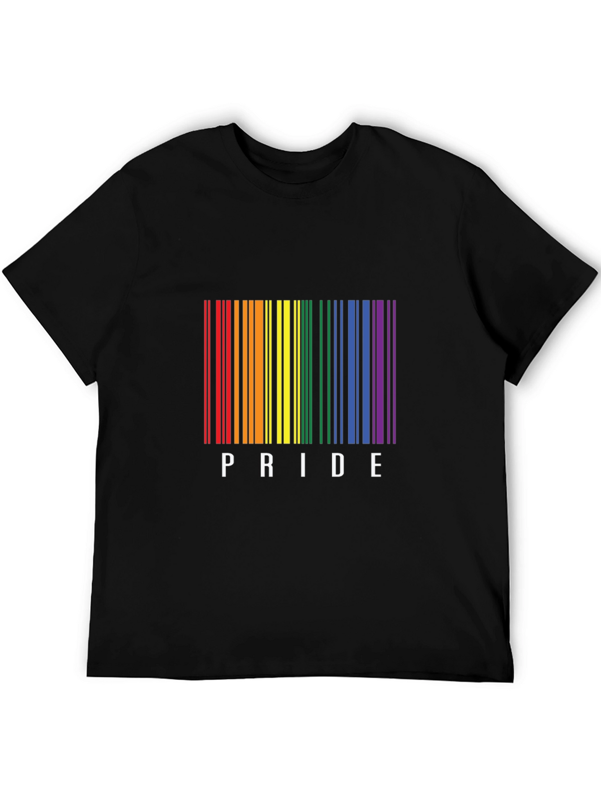 Pride Barcode T-Shirt - LGBTQ+ Rainbow Design