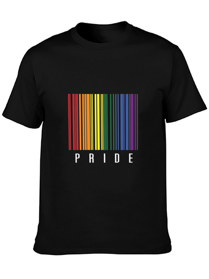 Pride Barcode T-Shirt - LGBTQ+ Rainbow Design