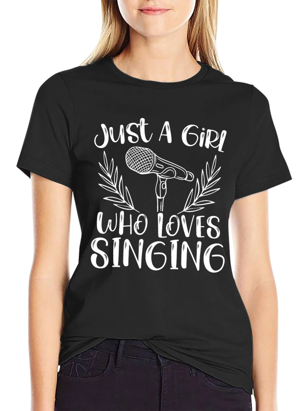 Just A Girl Who Loves Singing T-Shirt
