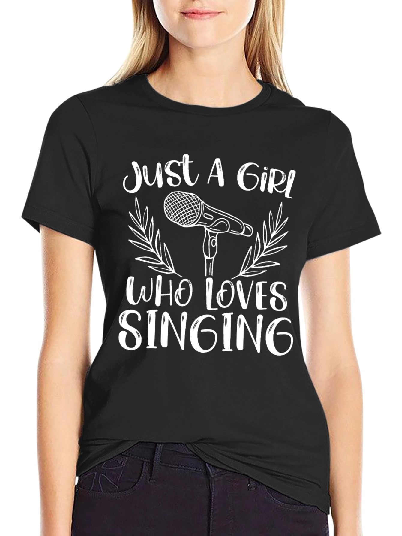 Just A Girl Who Loves Singing T-Shirt