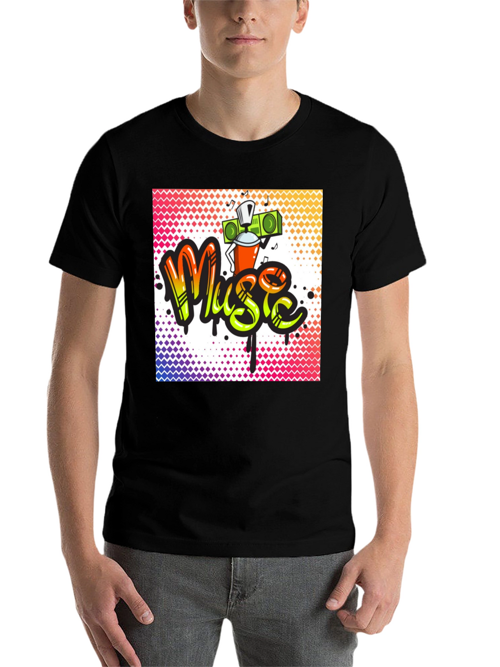 Music Graffiti T-Shirt - Urban Style