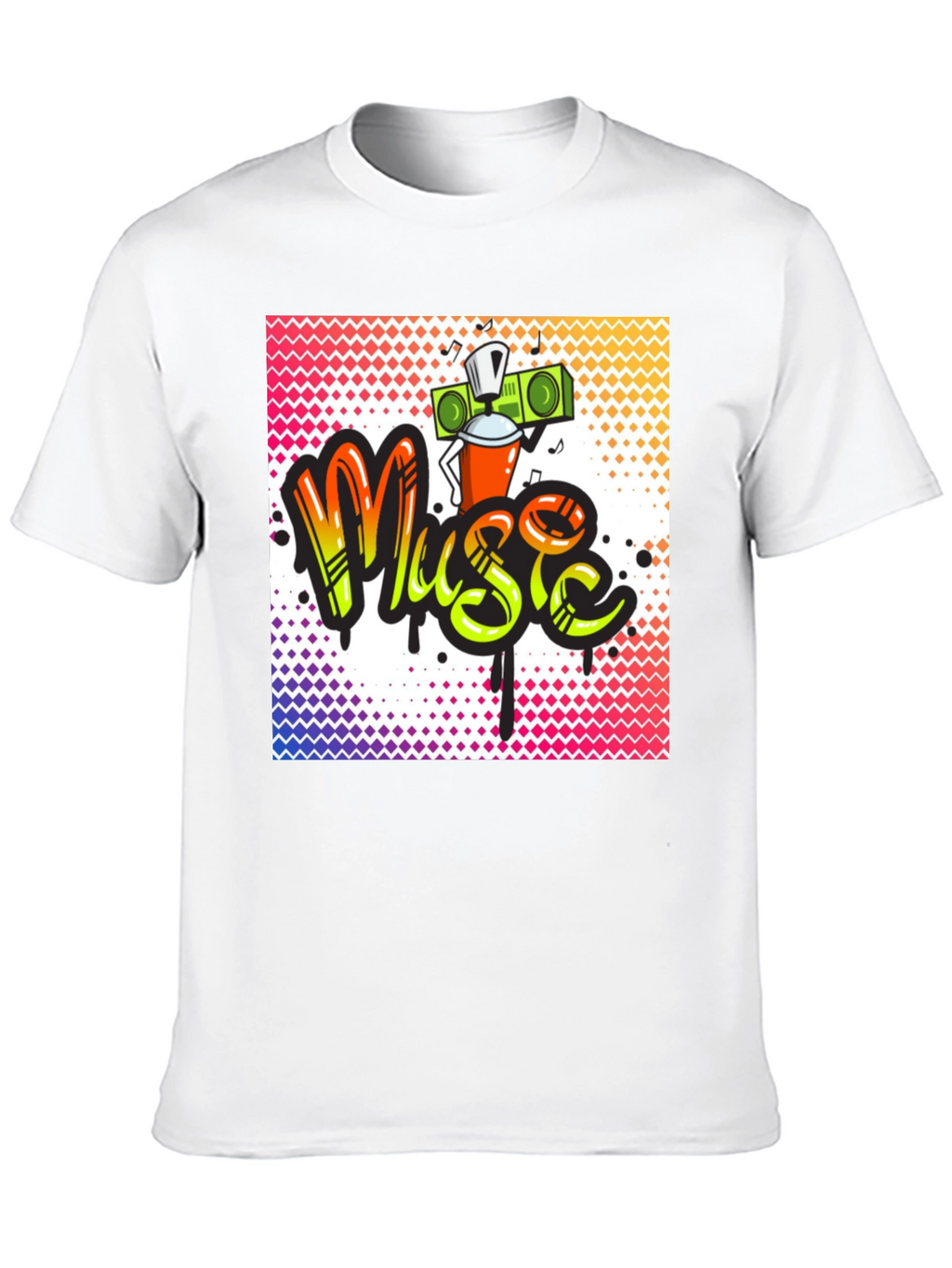 Music Graffiti T-Shirt - Urban Style