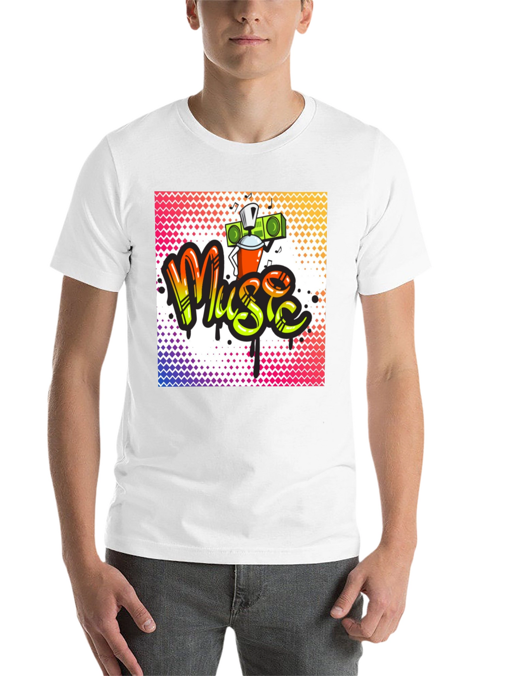 Music Graffiti T-Shirt - Urban Style