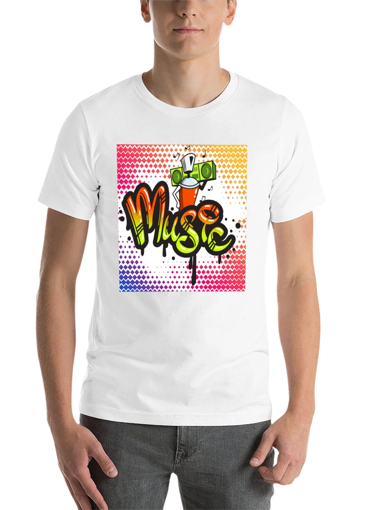 Music Graffiti T-Shirt - Urban Style