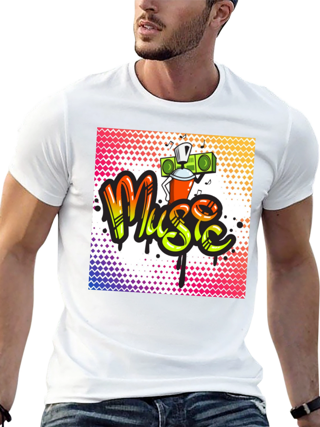 Music Graffiti T-Shirt - Urban Style