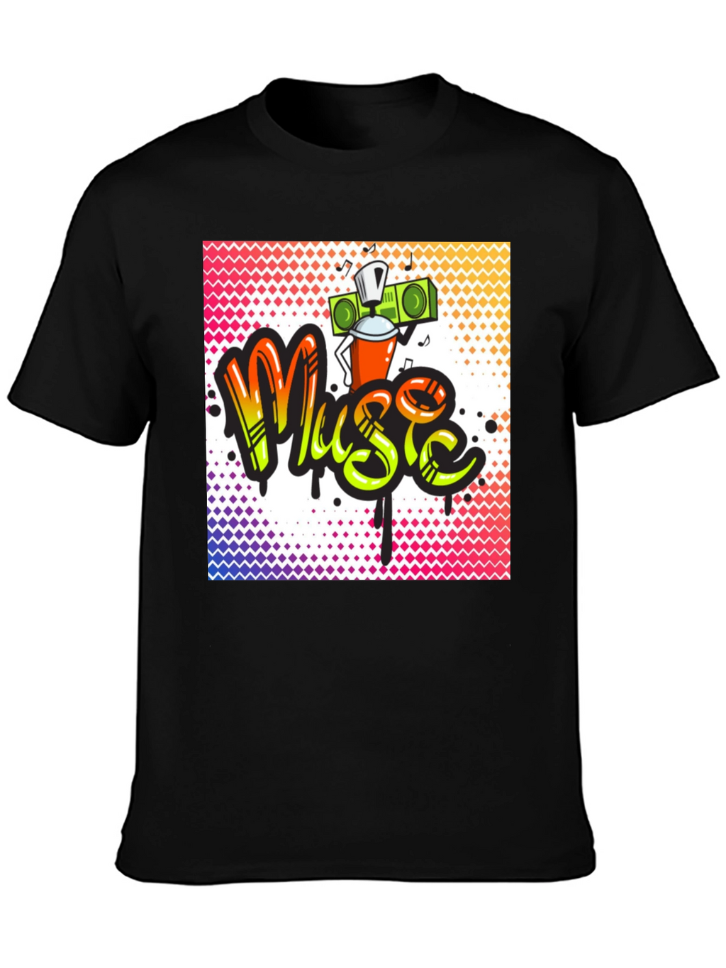 Music Graffiti T-Shirt - Urban Style