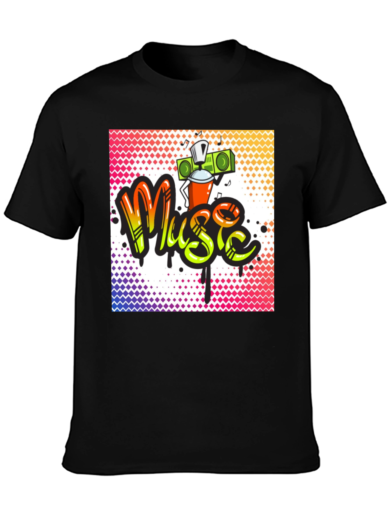 Music Graffiti T-Shirt - Urban Style