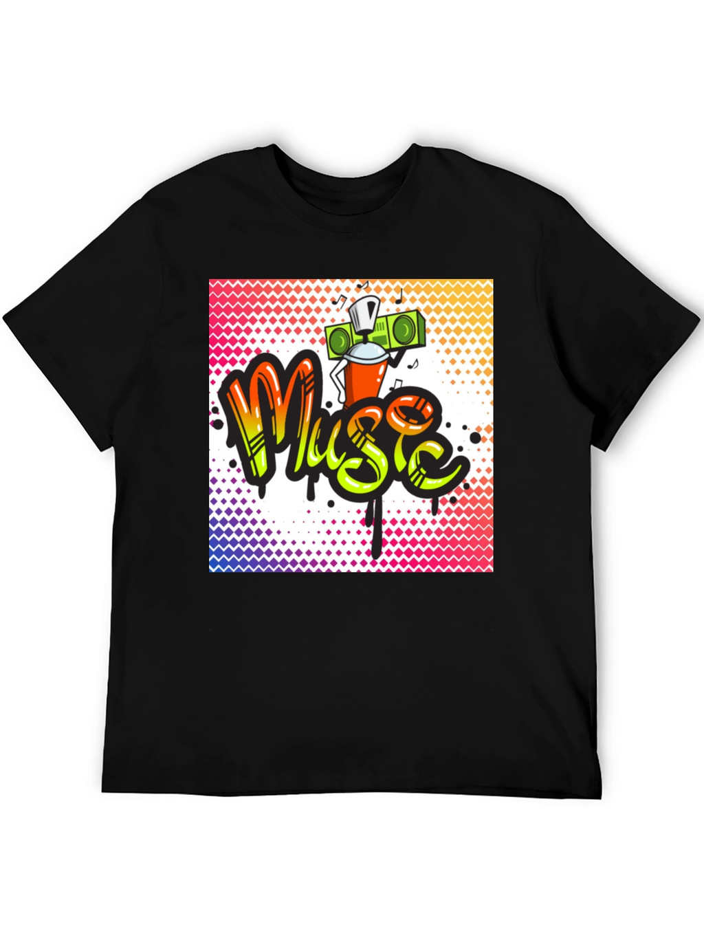 Music Graffiti T-Shirt - Urban Style
