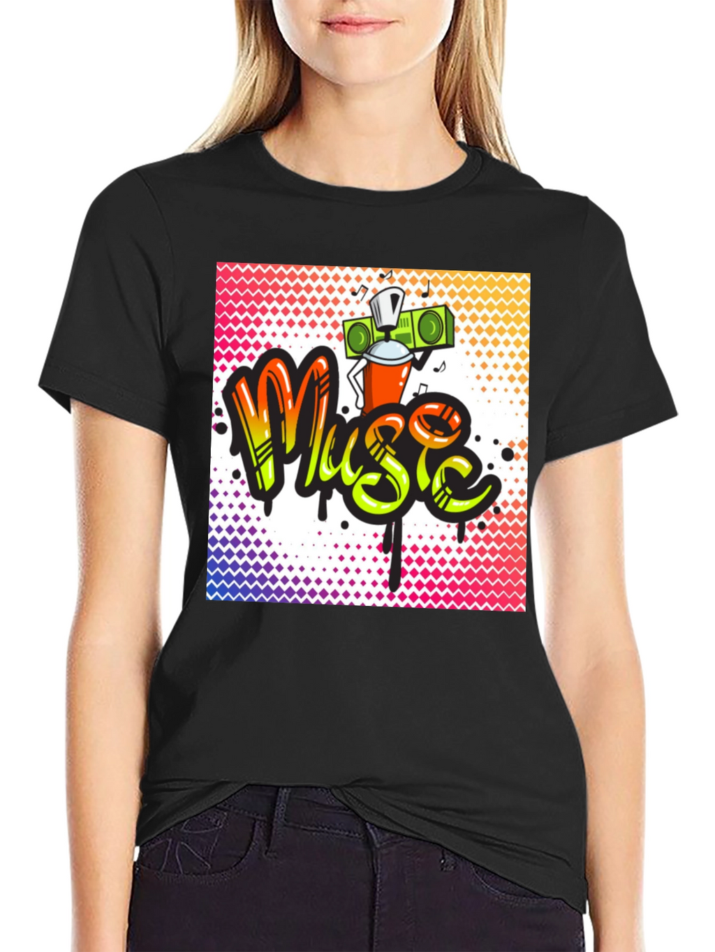 Music Graffiti T-Shirt - Urban Style