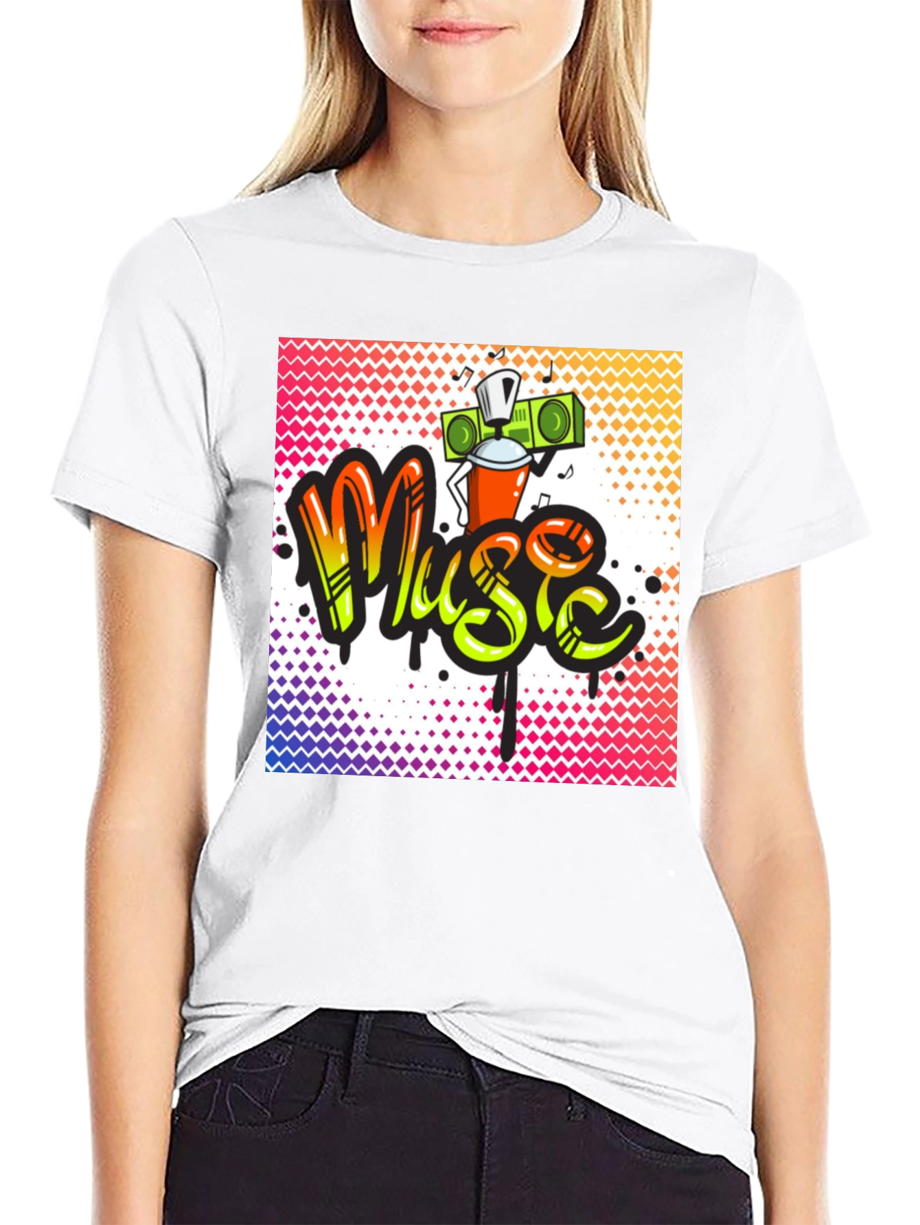 Music Graffiti T-Shirt - Urban Style