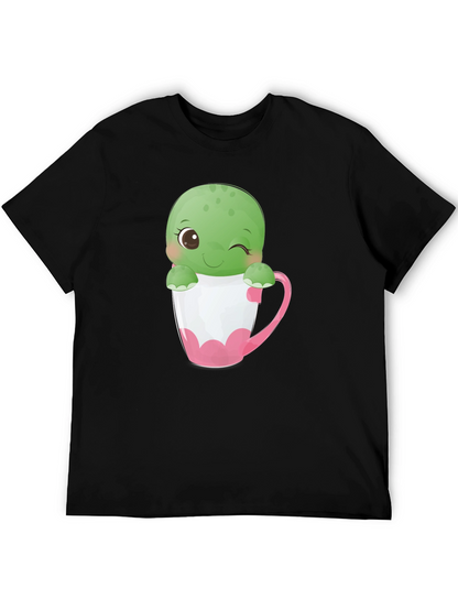 Cute Turtle in Tea Cup T-Shirt