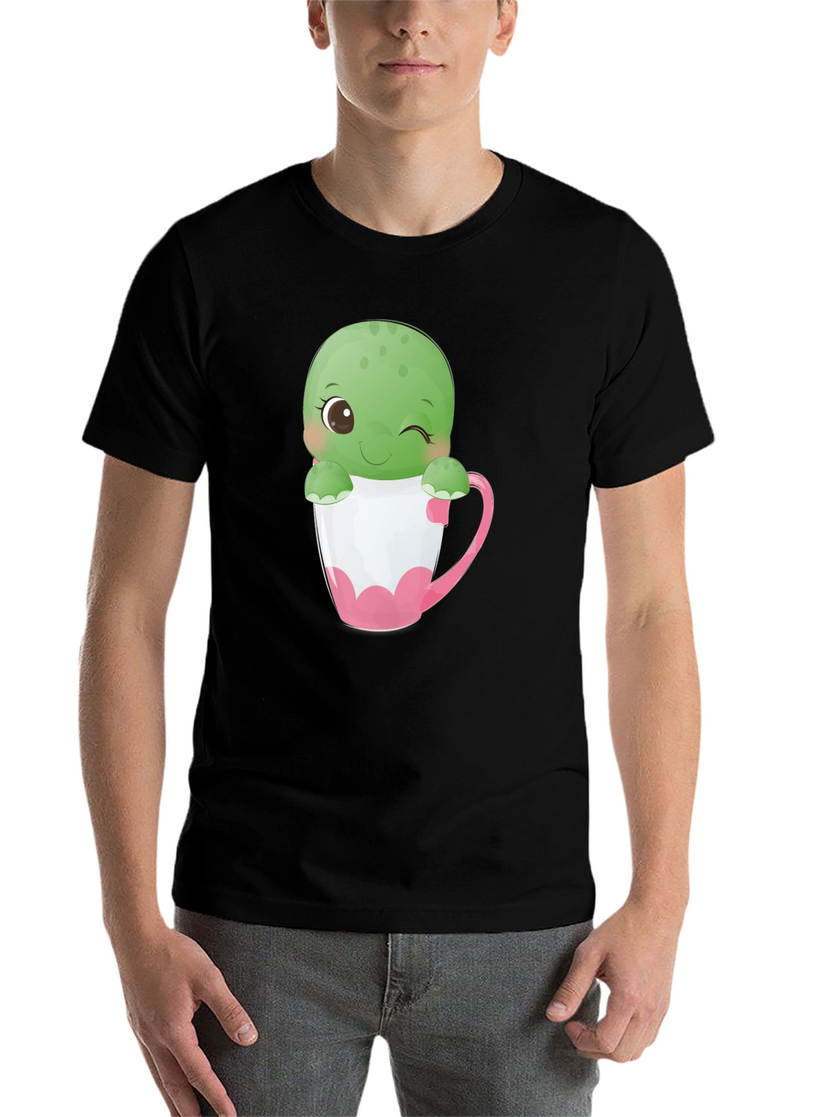 Cute Turtle in Tea Cup T-Shirt