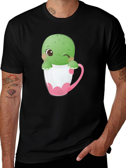 Cute Turtle in Tea Cup T-Shirt