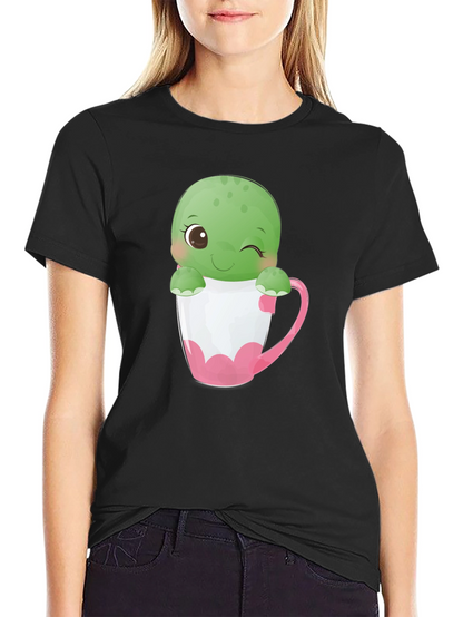 Cute Turtle in Tea Cup T-Shirt