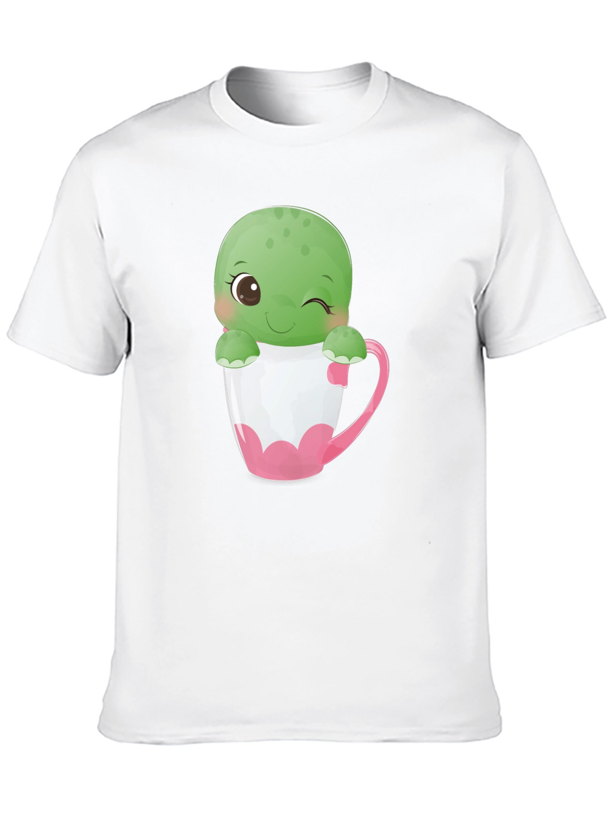 Cute Turtle in Tea Cup T-Shirt