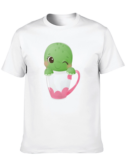 Cute Turtle in Tea Cup T-Shirt