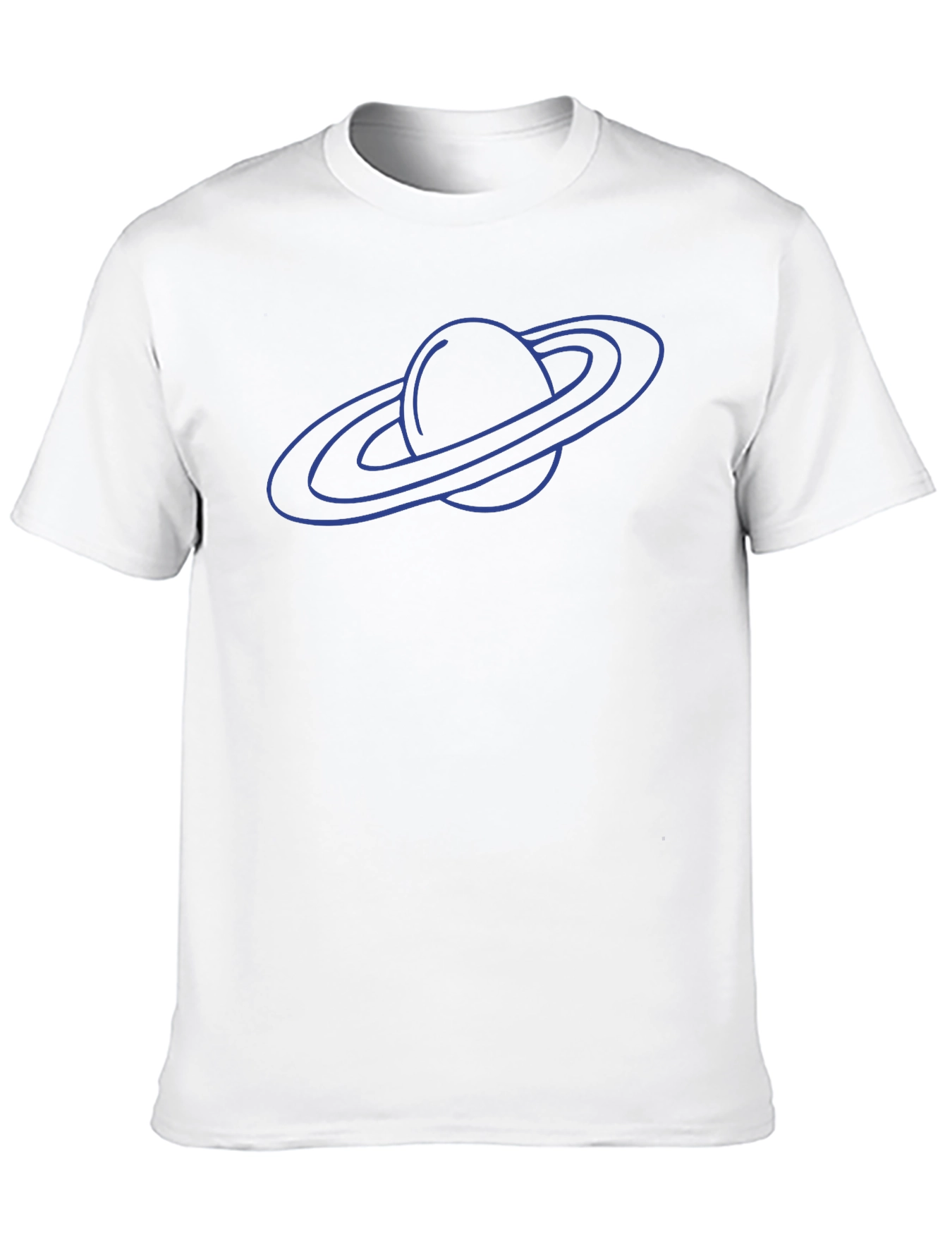 Saturn Graphic Tee - Black Cotton Blend