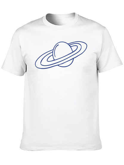 Saturn Graphic Tee - Black Cotton Blend