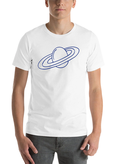Saturn Graphic Tee - Black Cotton Blend