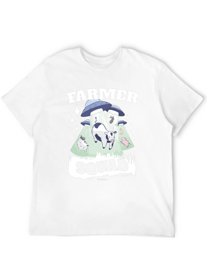 Farmer Squad Alien Abduction Graphic T-Shirt