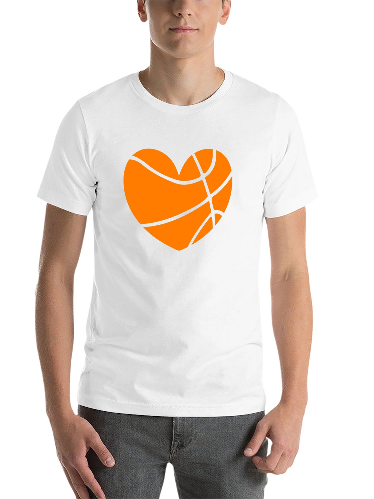 Basketball Heart Graphic Tee - Black T-Shirt