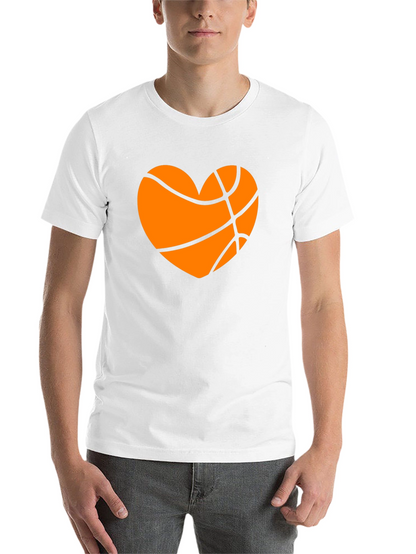 Basketball Heart Graphic Tee - Black T-Shirt