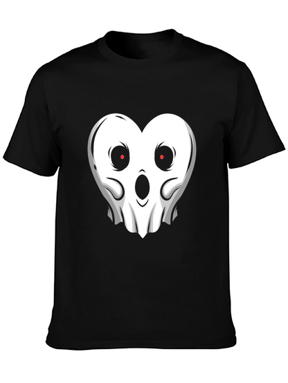 Ghostly Heart Graphic Tee - Spooky & Stylish