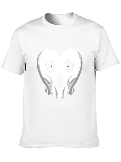 Ghostly Heart Graphic Tee - Spooky & Stylish
