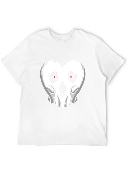 Ghostly Heart Graphic Tee - Spooky & Stylish