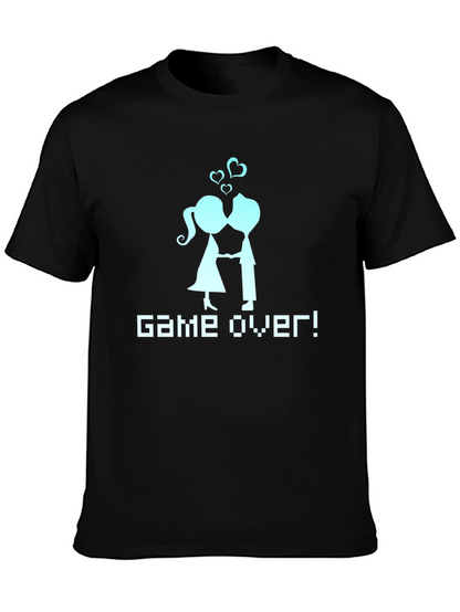 Game Over Couple T-Shirt - Gamer Wedding Tee