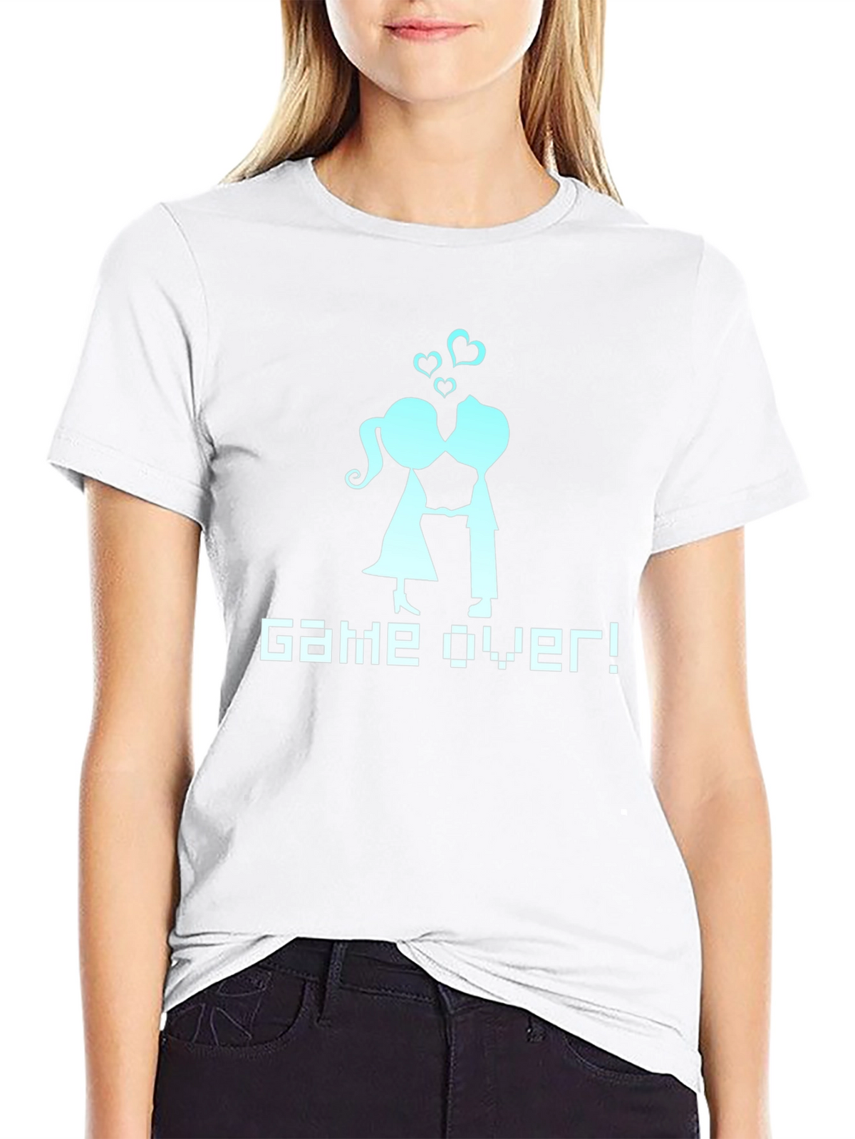 Game Over Couple T-Shirt - Gamer Wedding Tee