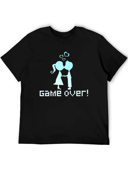 Game Over Couple T-Shirt - Gamer Wedding Tee