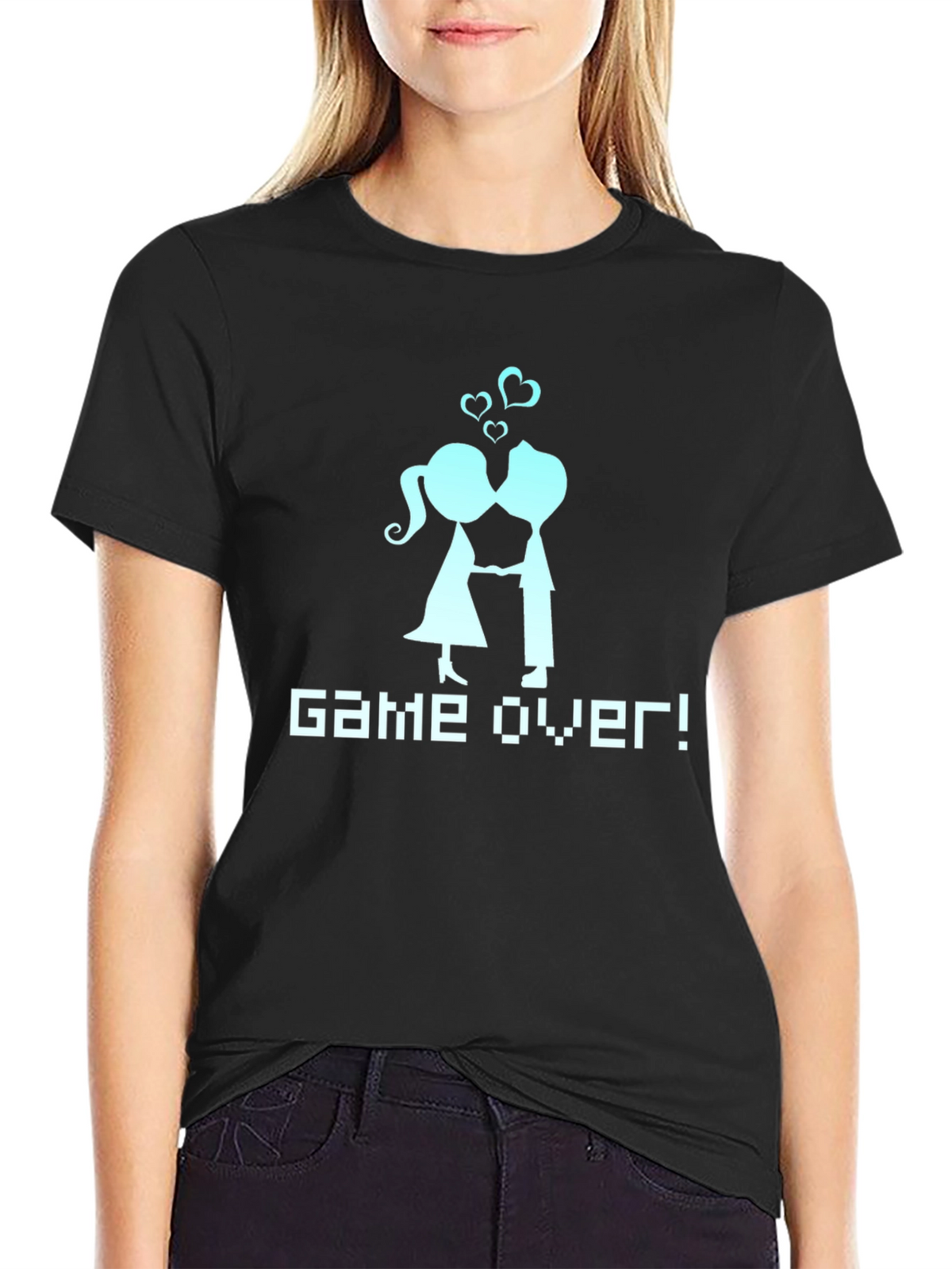 Game Over Couple T-Shirt - Gamer Wedding Tee