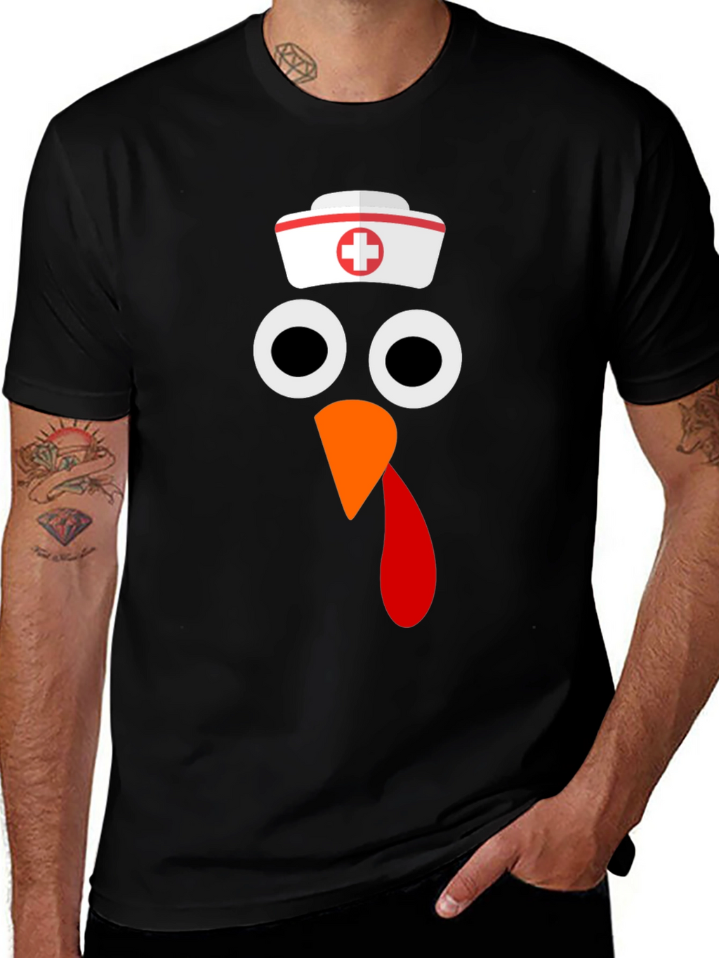 Funny Nurse Turkey Thanksgiving T-Shirt