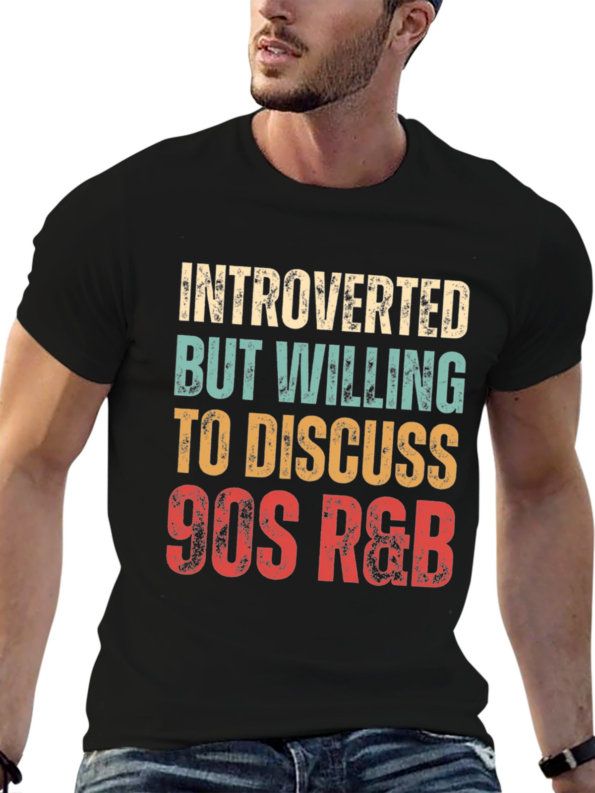 Introverted 90s R&B Music Lover T-Shirt