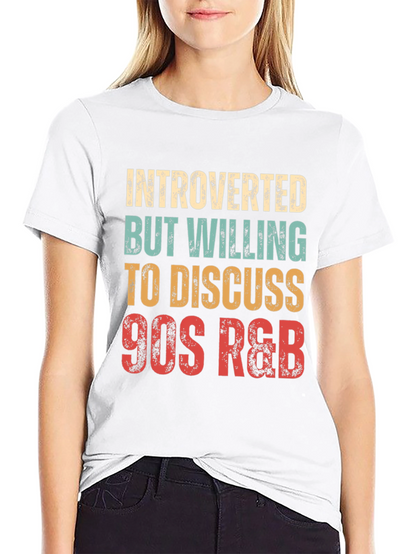 Introverted 90s R&B Music Lover T-Shirt