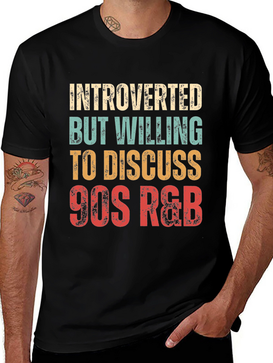 Introverted 90s R&B Music Lover T-Shirt