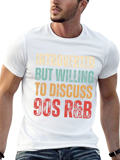 Introverted 90s R&B Music Lover T-Shirt