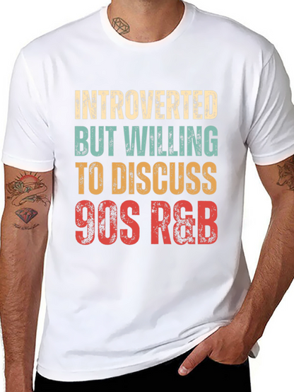 Introverted 90s R&B Music Lover T-Shirt