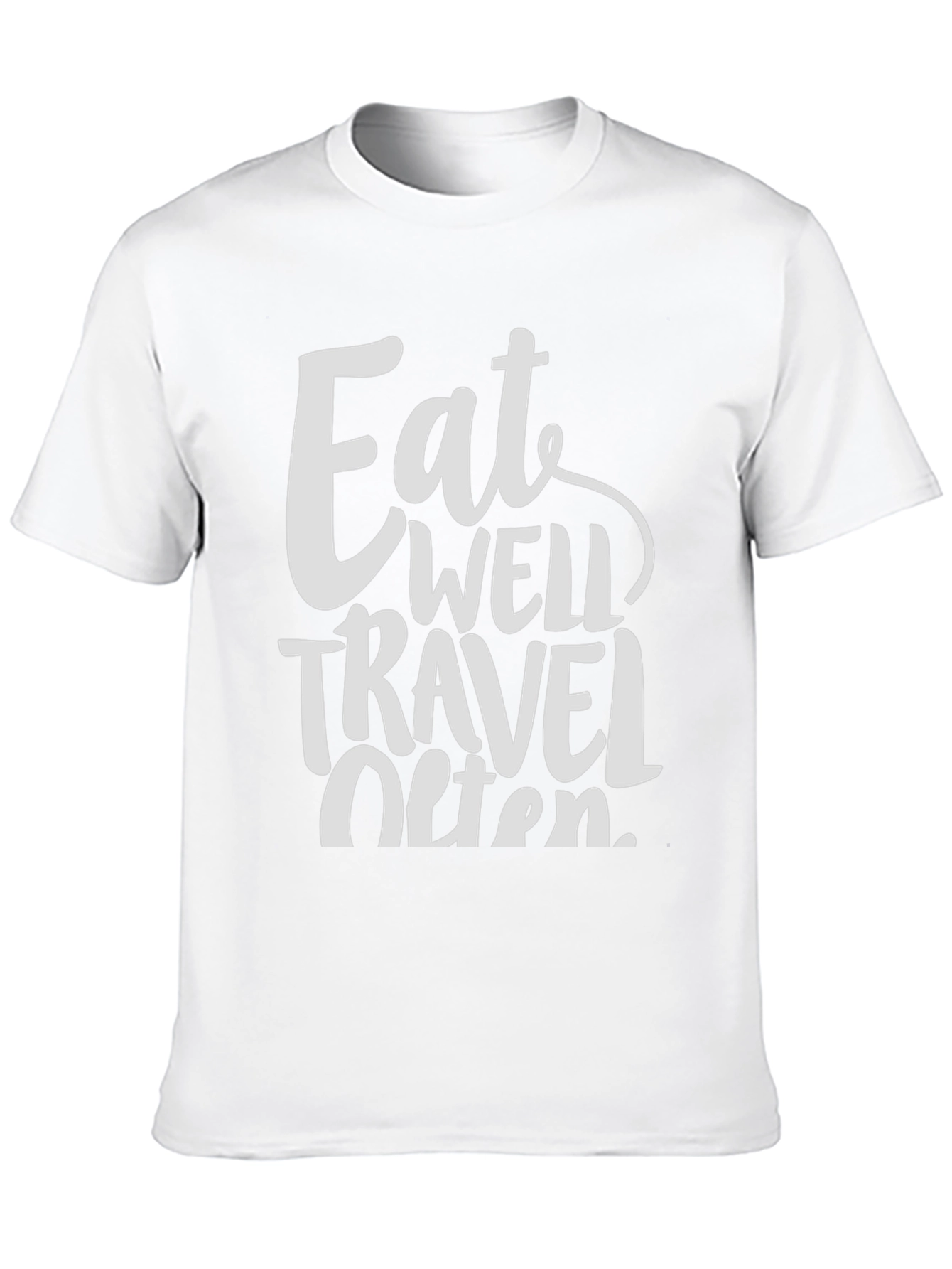 Eat Well Travel Often Graphic Tee - Black