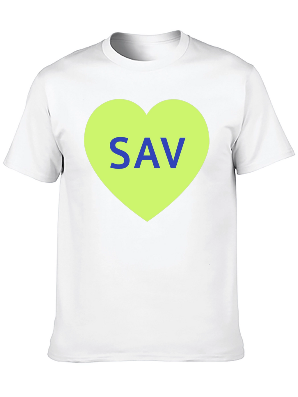 SAV Heart Graphic T-Shirt - Stylish Cotton Tee