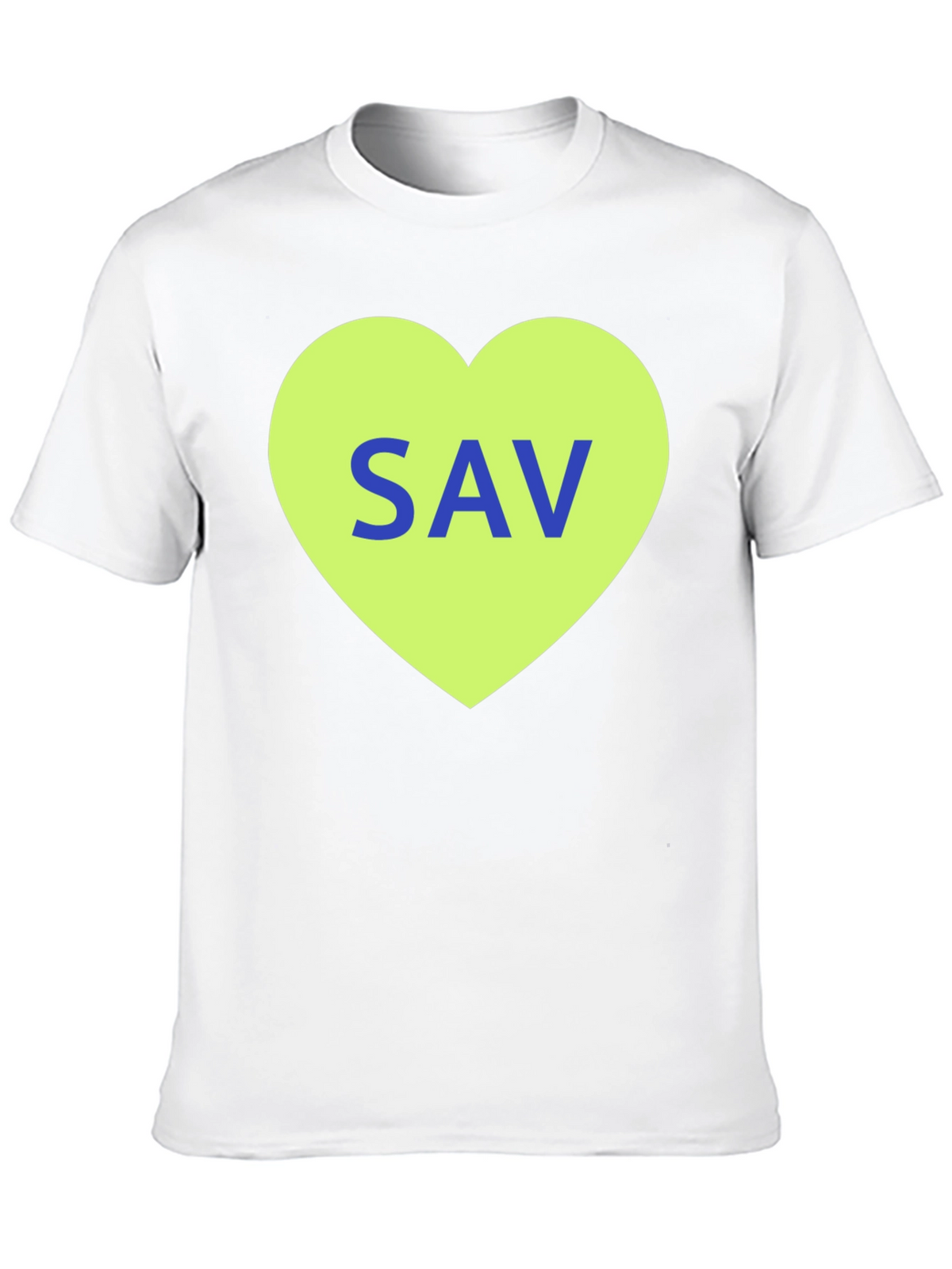 SAV Heart Graphic T-Shirt - Stylish Cotton Tee