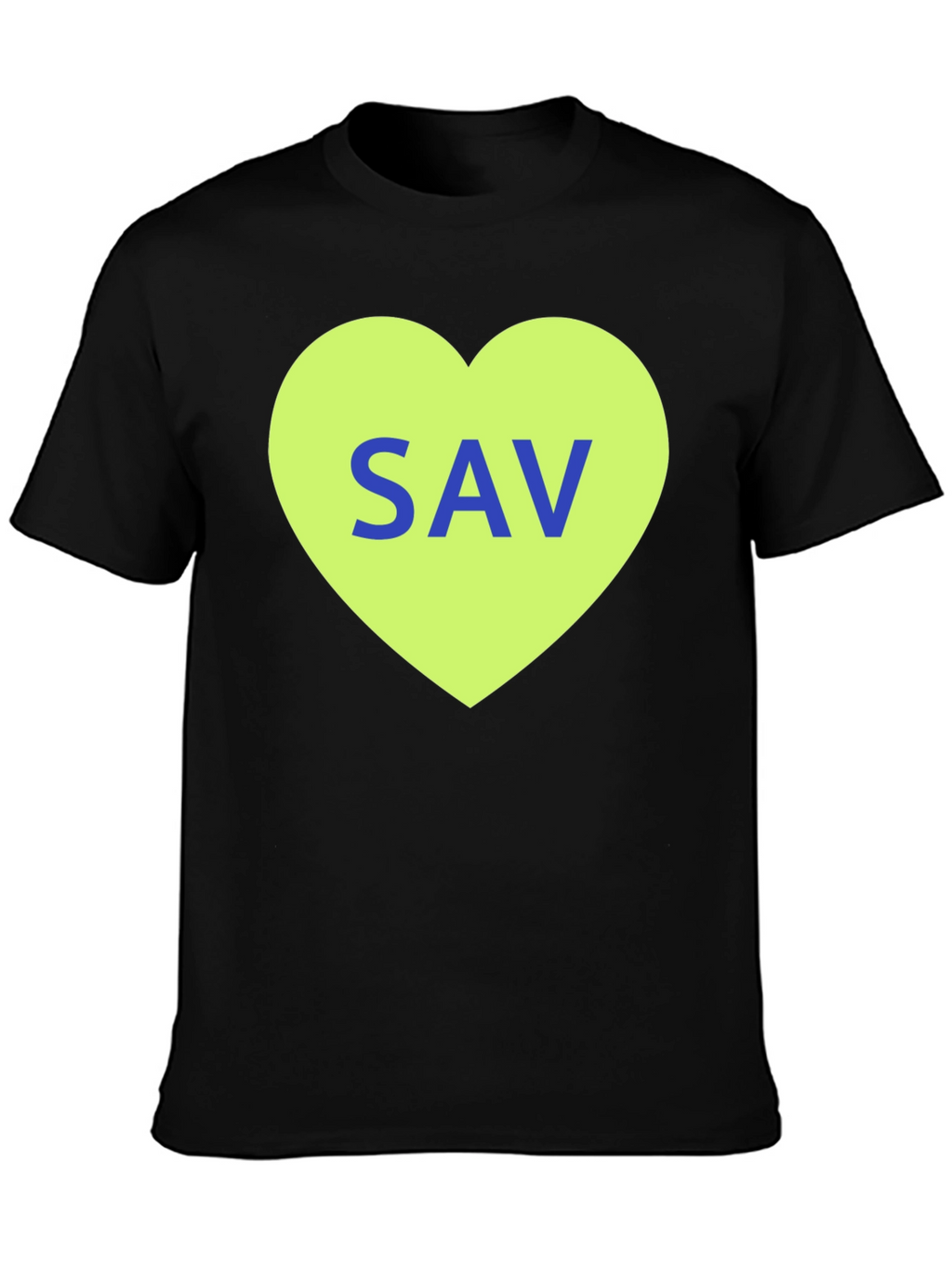 SAV Heart Graphic T-Shirt - Stylish Cotton Tee