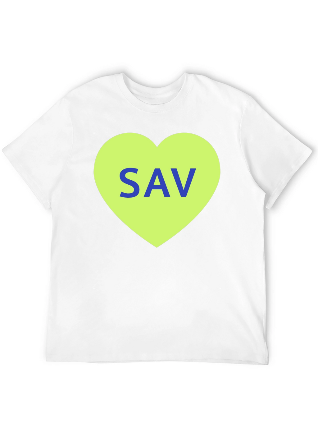 SAV Heart Graphic T-Shirt - Stylish Cotton Tee