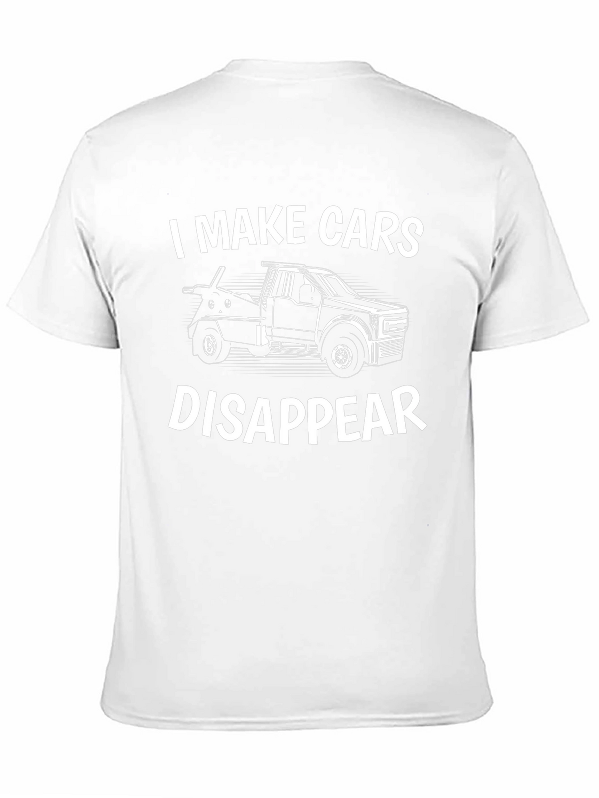 I Make Cars Disappear Black Graphic Tee