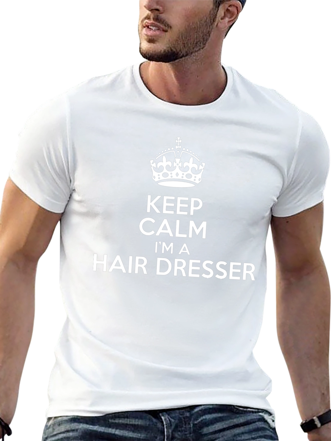 Keep Calm Hair Dresser Black T-Shirt