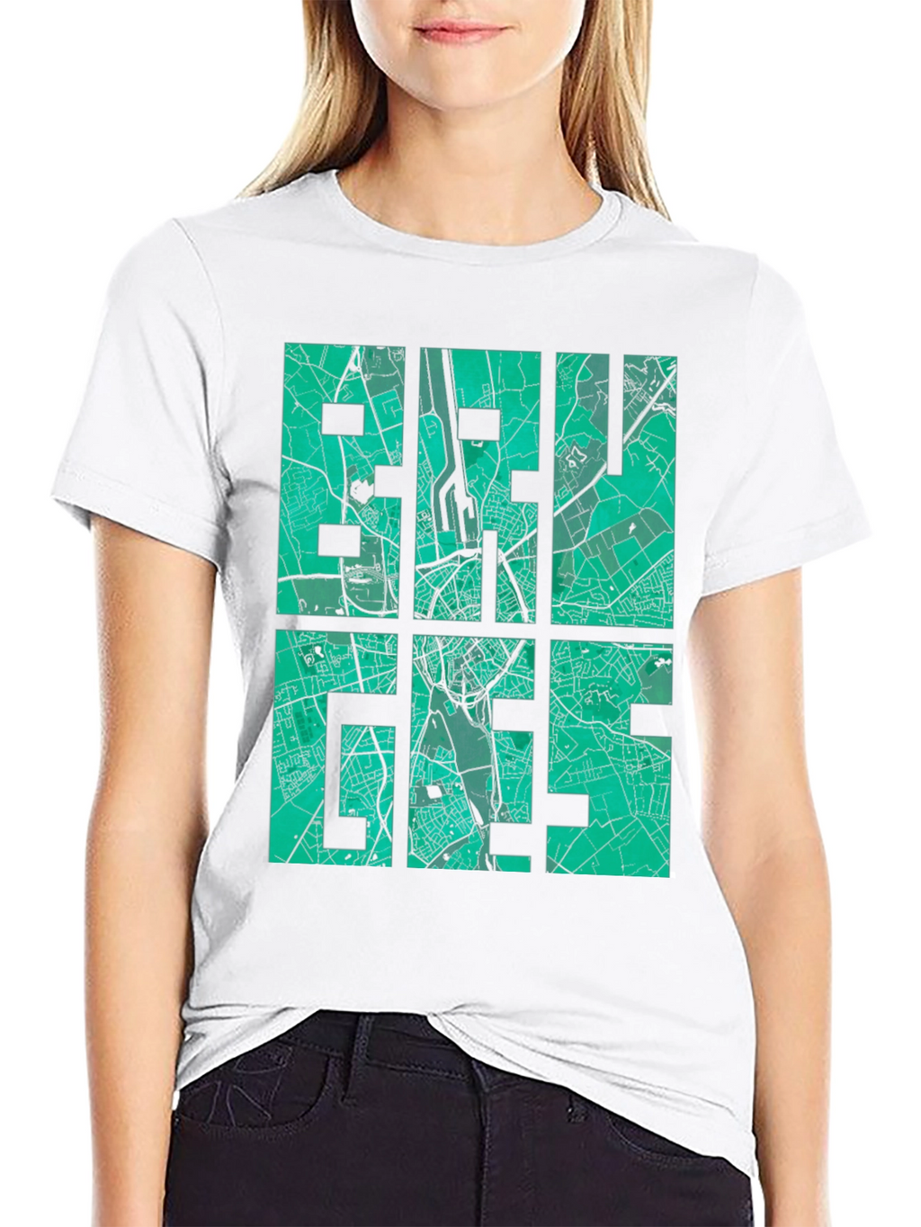 City Map Graphic Tee - Black