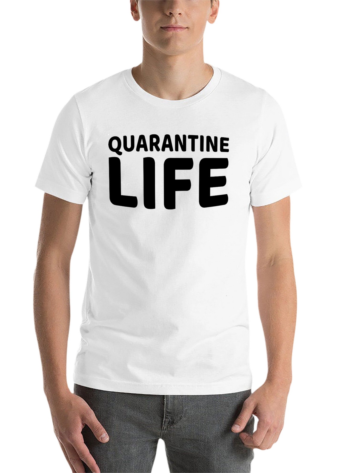 Quarantine Life Crew Neck T-Shirt